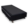 Cama Box Bicama Auxiliar Solteiro Suede Espuma 8cm 40x88x188 Preto - 2