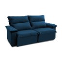 Ver imagem 5 de Sofá Retrátil Reclinável Paris 180cm Suede Velut com Molas no Assento - King House