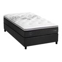 Ver imagem 1 de Cama Box Solteirão: Colchão Molas Ensacadas Herval Partenon C1629 Viscogel + Base Crc Suede Gray (