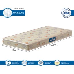 Cama Carro Infantil McQueen Vermelho com Colchão - 5