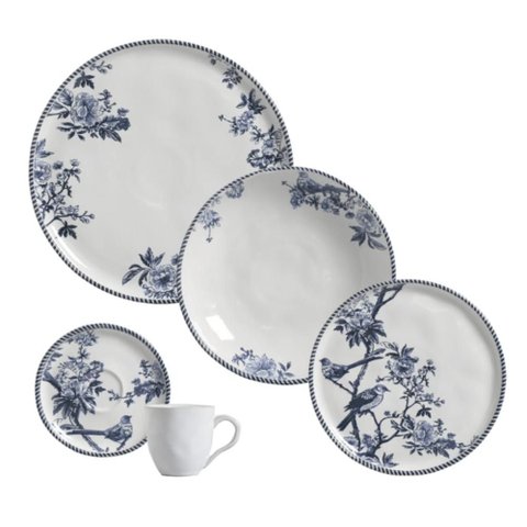 Aparelho de Jantar 20 Peças Porto Brasil Cerâmica Bio Rouxinol Orgânico Mesa Posta Louças 4