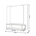 Ver imagem 2 de Painel Veneza para TV até 50" Freijo com Offwhite