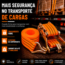 Ver imagem 2 de Kit 6 Cintas com Catraca para Amarração de Carga 3 Toneladas 10 Metros Muke Tools