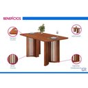 Ver imagem 4 de Mesa Sala Jantar Luma + 6 Cadeiras Nara Freijo DJ Móveis