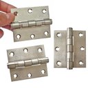 Ver imagem 1 de Kit 3 Dobradiças 7,5cm Inox Portas de Madeira, Alumínio Etc