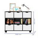 Ver imagem 3 de Nicho Organizador c/ 6 Gavetas com Rodízio Roterdã Q01 - Doce Sonho Móveis NICHO ORGANIZADOR NICHO D