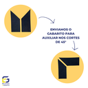 Ver imagem 4 de Moldura Painel Ripado Eva Autocolante Liso 5cmx5mm 10 Metros - Preto