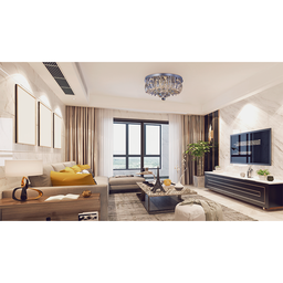 Lustre Sala Cristal Plafon de Sobrepor Led Gretta 24W Bivolt:Cromado 6500K Branca Fria/110V/220V - 3