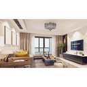 Ver imagem 3 de Lustre Sala Cristal Plafon de Sobrepor Led Gretta 24W Bivolt:Cromado 6500K Branca Fria/110V/220V