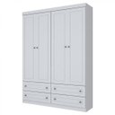 Ver mais imagens de Quarto de Bebê com Guarda-Roupa 4 Portas 1 Cômoda e 1 Berço Mini Cama Montessoriano New York