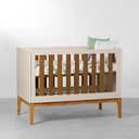 Ver imagem 2 de Kit Quarto Infantil com Pés Square Mel - Cômoda Elfe 4 Gavetas e 1 Porta + Guarda-Roupa Elfe + Berço