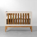 Ver imagem 3 de Kit Quarto Infantil com Pés Square Mel - Cômoda Elfe 4 Gavetas e 1 Porta + Guarda-Roupa Elfe + Berço