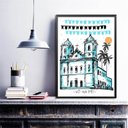 Ver imagem 2 de Quadro Poster Igreja do Bonfim - Salvador 24x18cm:madeira Preta