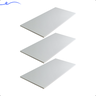 Kit 3 Prateleira Branca 60X35 Tampo Tabua Mdf  Organizadora Decoração Cozinha Quarto Banheiro Sala - 2