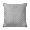 Ver imagem 2 de Capa Almofada Veludo Coleção Bubbles 45x45cm Toque Soft/plush Texturizada Cor:cinza Claro
