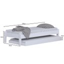 Ver imagem 3 de Cama Solteiro Turca com Auxiliar e 2 Colchoes Cor Branco