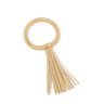 Cj 4 Anéis P/Guardanapos Pvc Tassel Dourado 14,5X7X6,5Cm - 2