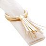 Cj 4 Anéis P/Guardanapos Pvc Tassel Dourado 14,5X7X6,5Cm - 5