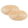 Conjunto 2 Descansos Panela de Fibra Natural Palm 20cm - 1
