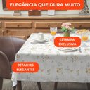 Ver imagem 2 de Toalha de Mesa Lepper Super Prática 6 Lugares 150x220cm Algodão Floral Campina