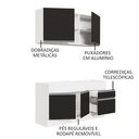Ver mais imagens de Cozinha Compacta 150002 Com Armário E Balcão Branco/Preto