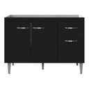 Ver imagem 1 de Balcão para Pia Gabriela 120cm Preto