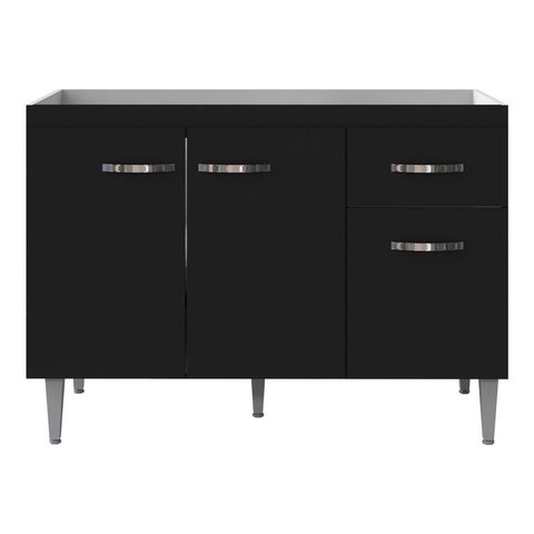 Balcão para Pia Gabriela 120cm Preto