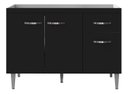 Ver imagem 1 de Balcão para Pia Gabriela 120cm Preto