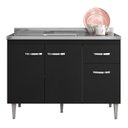 Ver imagem 2 de Balcão para Pia Gabriela 120cm Preto