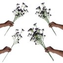 Ver imagem 1 de Kit 12 Galhos Flor Artificial Roxo para Festa Casamento e Ambientação