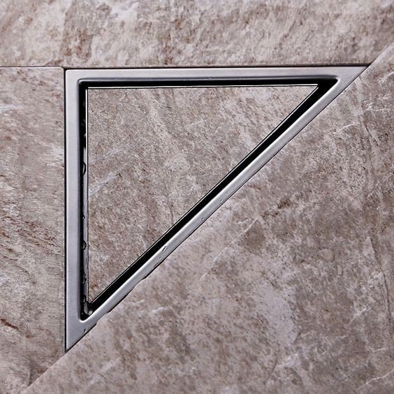 Ralo Invisível Oculto Triangular Emma Decor (N é PVC) Demima - 3