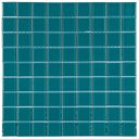 Ver imagem 1 de Kit 1m² Pastilha de Vidro Cristal 29cm x 29cm Verde/Escuro Glass Mosaic