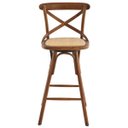 Ver imagem 5 de Banqueta Alta com Encosto Madeira Maciça Katrina 