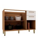 Ver imagem 5 de Balcão de Pia Dulce 3 Portas 2 Gavetas MDF 120cm Luciane Móveis