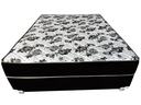 Ver imagem 2 de Cama Box Casal Suede Preto + Colchão Casal Suede Preto Orto Molas Ensacada 138x188x55