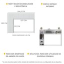 Ver imagem 7 de Guarda Roupa 5 Portas Dublin Multimóveis Mp4021 Branco
