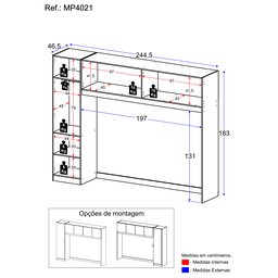 Guarda Roupa 5 Portas Dublin Multimóveis Mp4021 Branco - 5