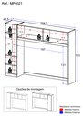 Ver imagem 5 de Guarda Roupa 5 Portas Dublin Multimóveis Mp4021 Branco