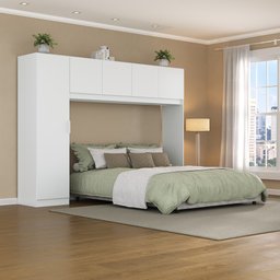 Guarda Roupa 5 Portas Dublin Multimóveis Mp4021 Branco - 1