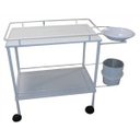 Ver imagem 1 de Carro Curativo Esmaltado com Balde e Bacia.