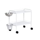 Ver imagem 2 de Carro Curativo Esmaltado com Balde e Bacia.