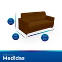 Ver imagem 7 de Sofá + 2 Poltrona para Sala de Estar Moderno Confortável Veneza Suede