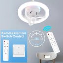 Ver imagem 4 de Ventilador de Teto com Luminária 50w, Rotação Automática 360°, Silencioso e Potente