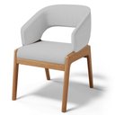 Ver imagem 5 de Kit 06 Cadeiras de Jantar e Estar Living Estofada Lince L02 Linho Cinza - Lyam Decor