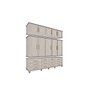 Guarda Roupa Berlim Quarto Casal 5 Portas 12 Gavetas com Maleiro Luapa Móveis - 2