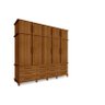 Guarda Roupa Berlim Quarto Casal 5 Portas 12 Gavetas com Maleiro Luapa Móveis - 1