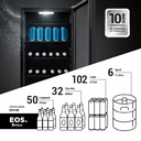 Ver imagem 3 de Visa Cooler Cervejeira Porta de Vidro Frost Free -6 a 10 ºc 98l Ece100 Bierhaus 220v - Eos