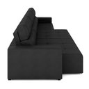 Ver mais imagens de Sofá Retrátil 4 Lugares 284cm 3 Módulos Nero Couro Preto G52 - Gran Belo