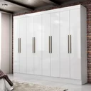 Ver imagem 1 de Guarda-Roupa Casal 8 Portas 2 Gavetas Nova York Yescasa