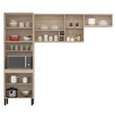 Ver imagem 3 de Cozinha Completa Modular Firenze 3 Peças Composição 7 Avena Touch FI0007 Demóbile
